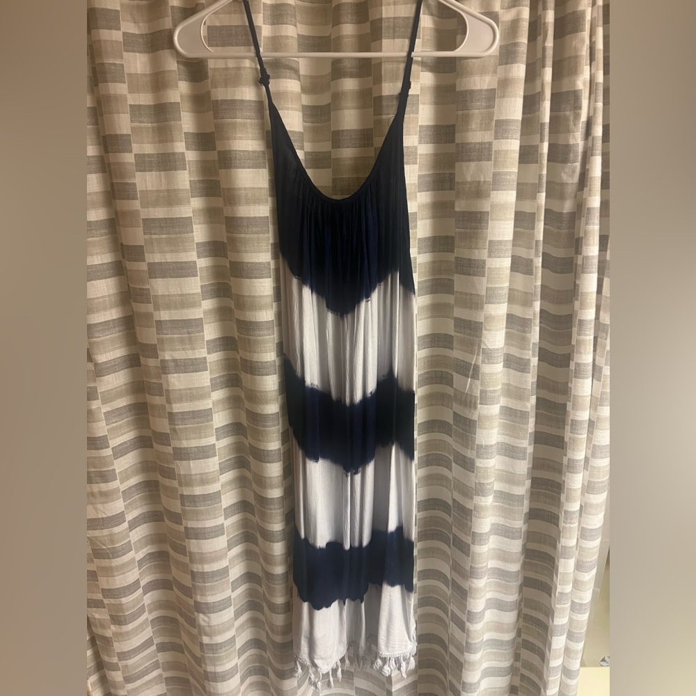 Daisy Island L maxi tie dye dress with adjustable straps, NWT!